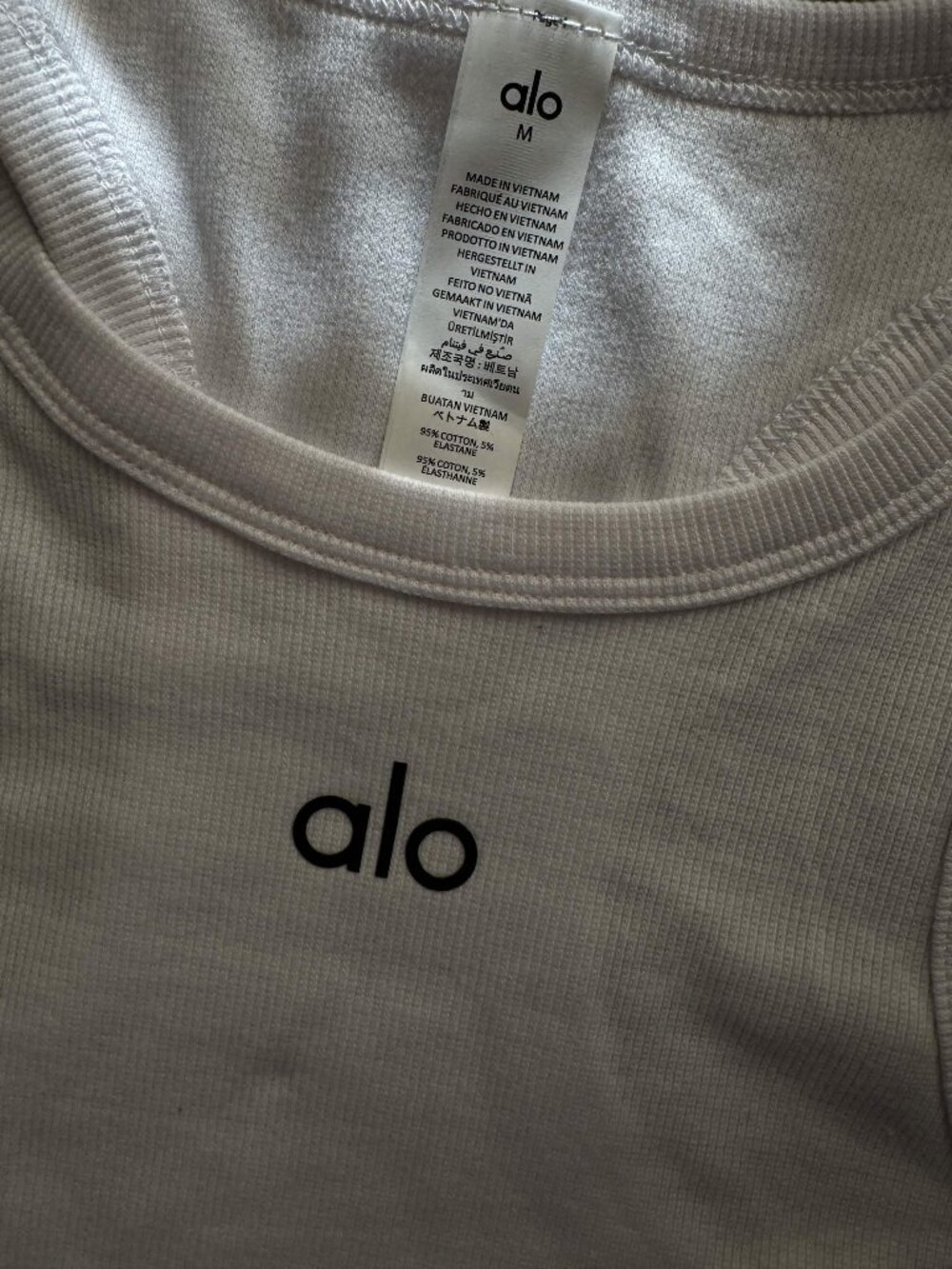 ALO Yoga Match Point Tennis Skirt & Aspire Tank Set White/Black | Size M | NWT - Picture 4 of 11